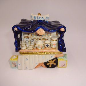 Crina Co Blue Sellers Cart Trinket Box Vases Jars Containers Cups Blocks